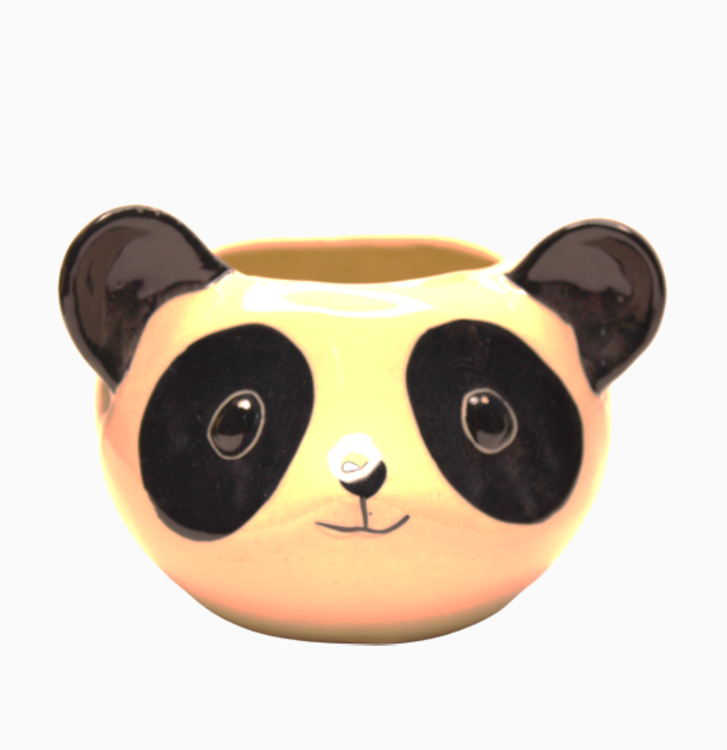 Berrycrave Panda ceramic Planter - front