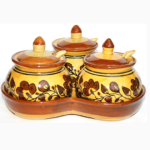 BERRYCRAVE 3 pickle jar set - Brown leaf - main