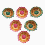 Berrycrave Big Earthen diya set - 6