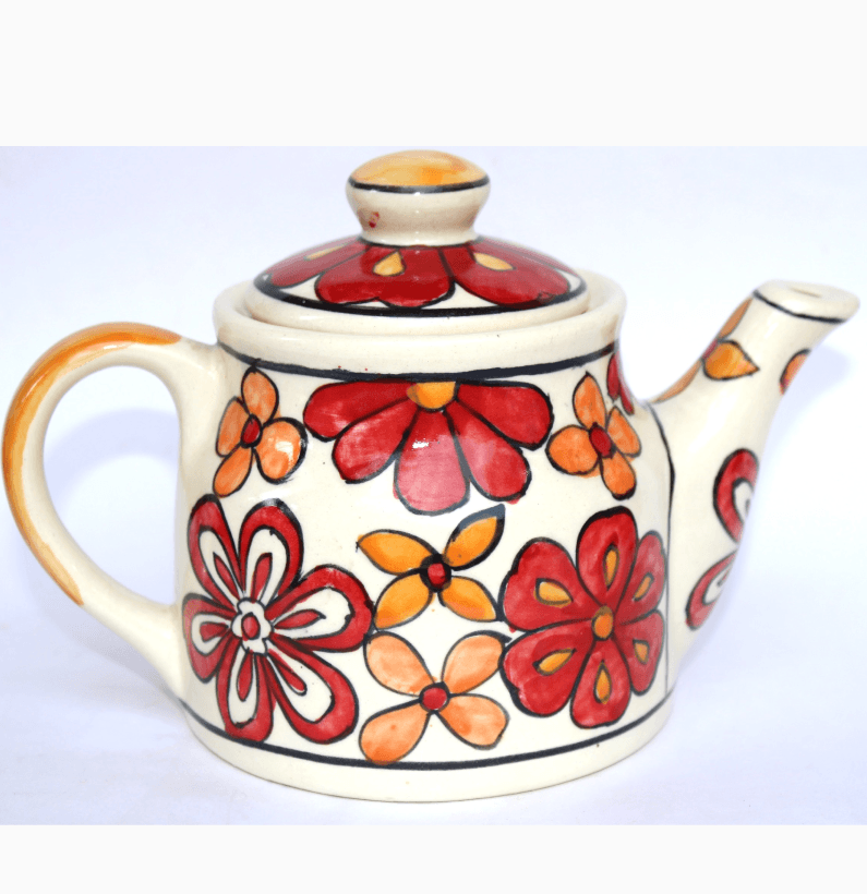 BERRYCRAVE KETTLE ORANGE RED FLOWERS - MAIN